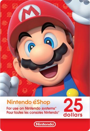 NINTENDO ESHOP $25 GIFT CARD DIGITAL CODE USA