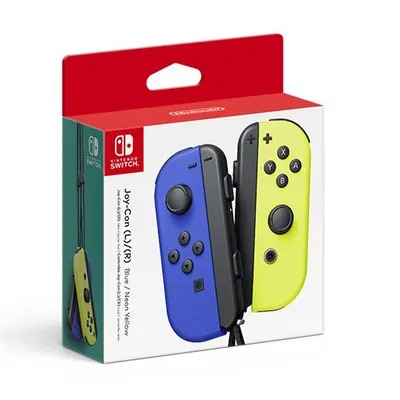 Nintendo Switch Joy Con Controllers Blue & Yellow