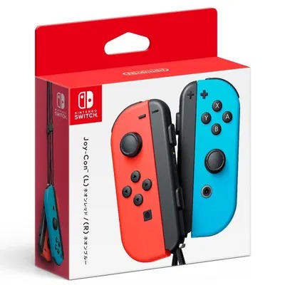 Nintendo Switch Joy Con Controllers Neon Red & Blue