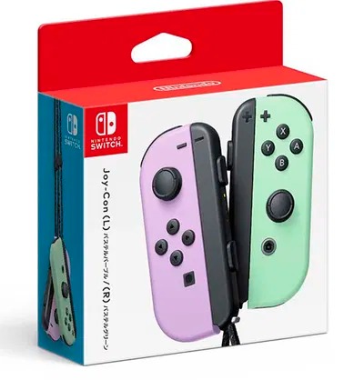 Nintendo Switch Joy Con Controllers Pastel Purple & Pastel Green