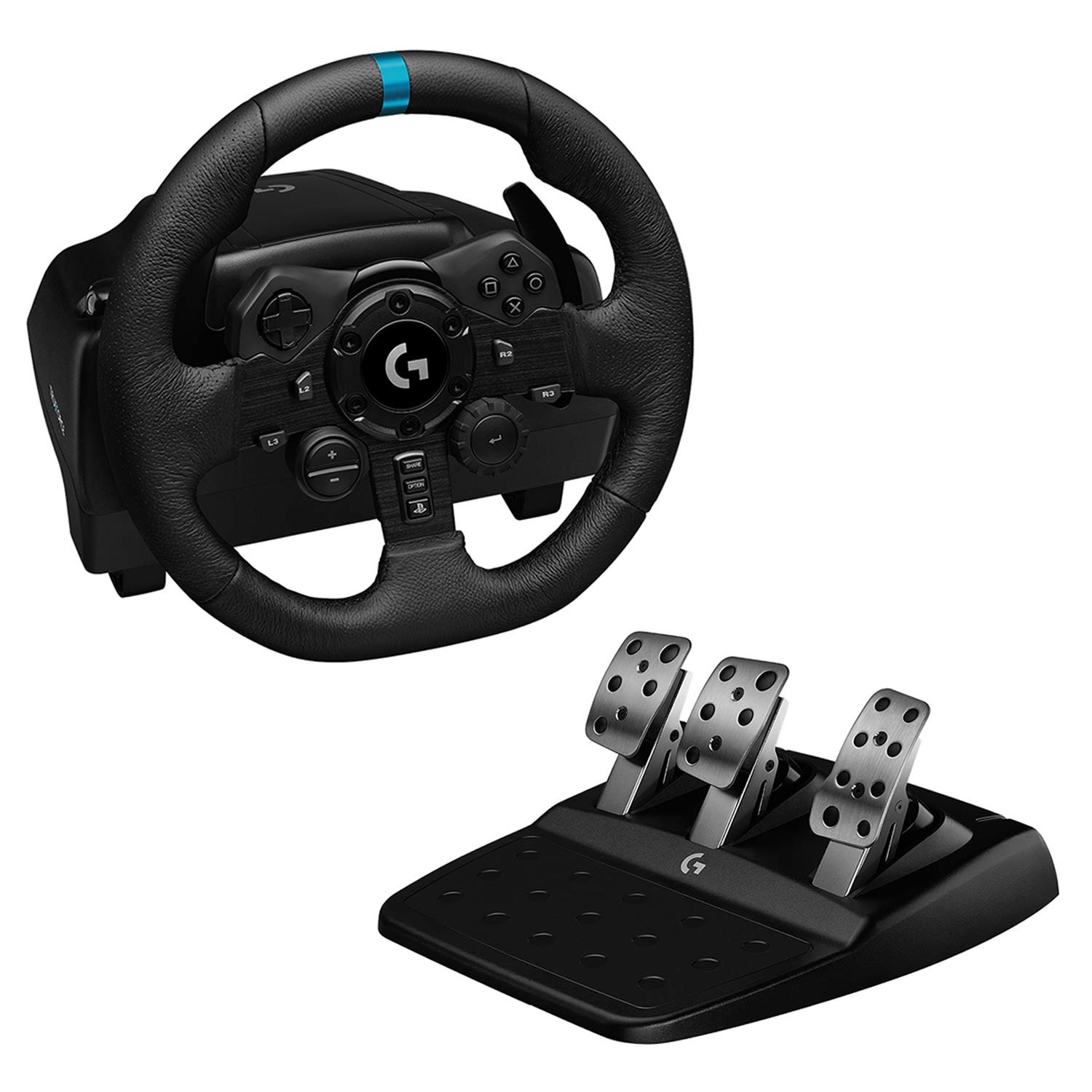 Logitech G G923 TRUEFORCE Sim Racing Wheel and Pedals for PC, PS4 & PS5