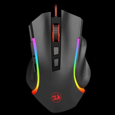 REDRAGON M607 GRIFFIN RGB BLACK 7200 DPI, 7 BUTTONS GAMING MOUSE